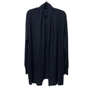 JARBO Silk Cashmere Drape Front Cardigan L